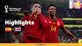 Spain Set a New Record  Spain v Costa Rica highlights  FIFA World Cup Qatar 2022 [upl. by Bridgid]