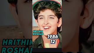 HRITHIK ROSHAN Age transformation 19742025  Hrithik Old photos 90sbollywood hrithikroshan [upl. by Cele]