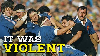 Rugbys Most Violent Match  France vs All Blacks 1986 quotThe Battle of Nantesquot [upl. by Jacenta]