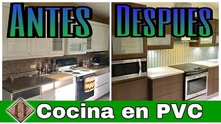 COCINA EN PVCREMODELACIÓN [upl. by Saint744]