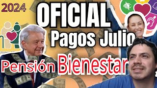 🗣️Fecha de PAGO Pensión BIENESTAR Julio Filtran CALENDARIO de Adultos Mayores PENSION Julio 2024 🤑 [upl. by Ial]