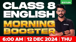 Class 8 Chistmas Exam  English  Morning Booster  Xylem Class 8 [upl. by Seek]