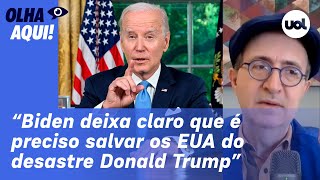 Reinaldo Biden sinaliza para eleitores dos EUA que Trump também representa o passado [upl. by Lenrow512]