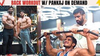 Raw and Heavy Back Workout With Pankaj💪 Next Surprise Show Plan😍 Nitin Chandila [upl. by Daisey]