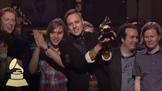 Arcade Fire accepting the GRAMMY for Album of the Year at the 53rd GRAMMY Awards  GRAMMYs [upl. by Aralomo123]