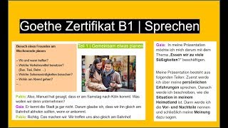 Goethe Zertifikat B1 Sprechen  German Speaking Exam B1 [upl. by Jem184]