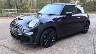 2021 21 Mini Cooper SE Electric Level 3 with John Cooper Works kit in Enigmatic black [upl. by Imis115]