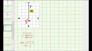 Ex Direction and Speed of a Plane in the Wind Using Vectors [upl. by Michaelina50]