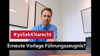 30SekKitarecht Folge 6 Wann erneute Vorlage des Führungszeugnis [upl. by Susanne929]