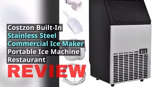 Costzon Built In Stainless Steel Commercial Ice Maker Machine [upl. by Tubb]