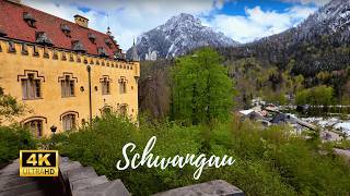 Schwangau Germany  Exploring Neuschwanstein amp Hohenschwangau Castles  4K 60fps [upl. by Atterg506]