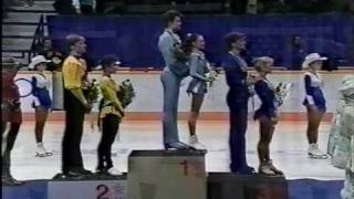 Pairs Medal Award Ceremony  1988 Calgary Figure Skating US ABC [upl. by Assanav475]