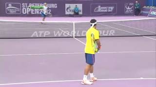 Fabio Fognini serve back [upl. by Almond]