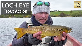 Fly Fishing for Trout in Scotland  Loch Eye Olive Hatch [upl. by Patton]