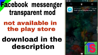 Facebook messenger transparent mod apk link in the description [upl. by Ytte]