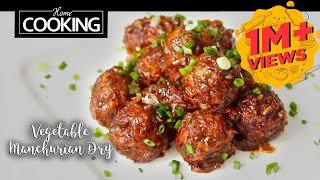 Vegetable Manchurian Dry Recipe  Indo Chinese Starter Recipe [upl. by Learrsi]