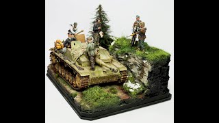 Making a Stug III 135 diorama Ruskys over there panzerkommandant [upl. by Anigar]