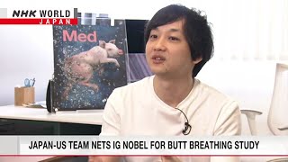 JapanUS team wins Ig Nobel Prize for mammal butt breathing studyーNHK WORLDJAPAN NEWS [upl. by Nirra]