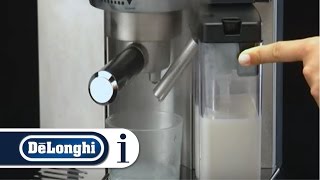 How to clean the milk frother device of EC 860 Coffee Machine frother device [upl. by Smaj2]