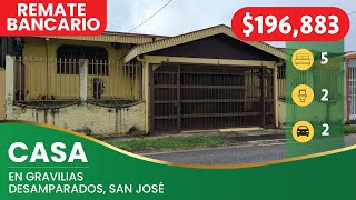 Propiedad a la venta en Gravilias Desamparados San José Bien adjudicado bancario [upl. by Barret466]