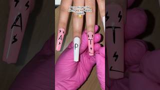 Basado en APT😳 nails naildesign nailhacks naildesignathome shorts nailtrends [upl. by Ainar]