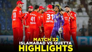 PSL 9  Full Highlights  Islamabad United vs Quetta Gladiators  Match 32  M2A1A [upl. by Ayotal578]