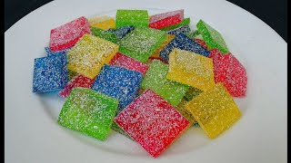 Gummy Candy Recipe Jujubes Recipe Jello Candy Recipe Roshni Cooking [upl. by Oyr]