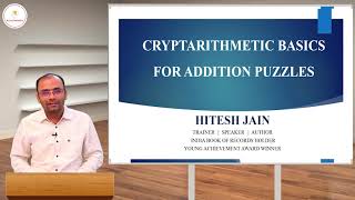 CRYPTARITHMETIC ADDITION PUZZLE BASICS PART1 or How to solve cryptarithmetic addition puzzles [upl. by Rollin]