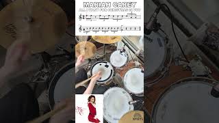 Mariah Carey  All I Want For Christmas  Drum Intro fyp drums shorts christmas [upl. by Irrem243]