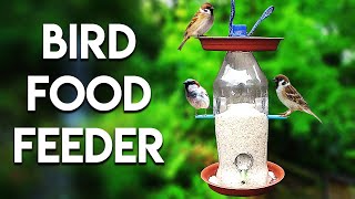 How To Make Bird Food Feeder  Homemade Bird Feeder By Mr KV [upl. by Hannad]