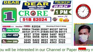 LOTTERY LIVE DEAR NAGALAND STATE LOTTERY SAMBAD DRAW RESULT 05082024 NAGALAND LOTTERY LIVE [upl. by Doralyn428]