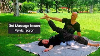 3rd Massage lesson Pelvic region [upl. by Lednar]