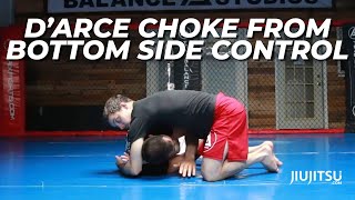 Darce Choke From Bottom Side Control [upl. by Otrebcire]