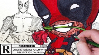 Lets Draw DEADPOOL  VALENTINES DAY SPECIAL [upl. by Enyaj312]