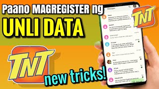 PAANO MAGREGISTER NG UNLI DATA SA TNTSMART  Riencyll Cabile [upl. by Garvy844]