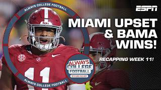 Alabama dominates Georgia at crossroads Miami upset amp more  Always College Football [upl. by Perlman]