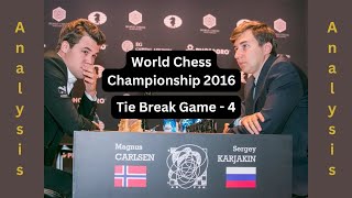 Carlsen vs Karjakin  EPIC 2016 World Championship Tie Break Game 4 Recap [upl. by Oralie]