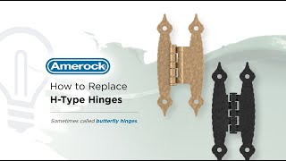 How to Replace Amerock HType Butterfly Hinges [upl. by Loftis]