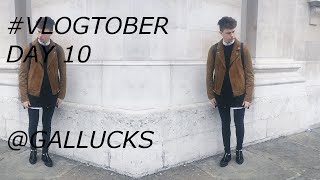 Vlogtober Day 10  Room Tour London and Lunch with James  Gallucks [upl. by Chud]