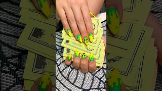 Halloweennails DIY 🖤💛 neonail nailart nails naildesign [upl. by Eniahs]