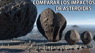 ¿El fin de la Tierra？ Comparar impactos de asteroides ¿Qué pasaría con la Tierra tras un impacto？ [upl. by Fabozzi]