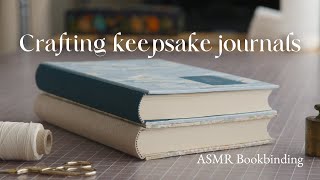 Making journals for a peaceful mind ✦ ASMR bookbinding process [upl. by Luci]