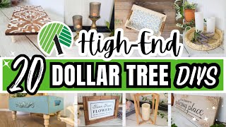 20 Dollar Tree DIYS That Look HighEnd 😍 Beginner Friendly Crafts [upl. by Gambrell]