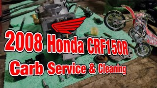 Honda CRF 150R Carb Cleaning 07 08 PART 2 carb service [upl. by Tamara936]