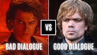 Bad Dialogue vs Good Dialogue Writing Advice [upl. by Neyud]