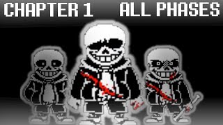 Undertale Last Breath Chapter 1 ALL 3 Phases 1 Death  Undertale Fangame [upl. by Immanuel]