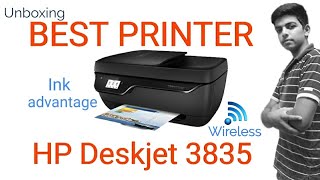 HP Deskjet ink advantage 3835 best printer unboxing and setup [upl. by Rasure]