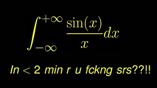 Fastest way to integrate sinxx from zero to infty [upl. by Argile]