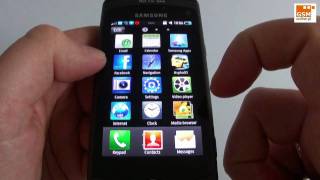 Samsung Wave GTS8500  phonebook Samsung Apps Facebook etc [upl. by Cassidy]