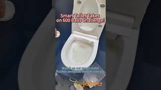 🌊Toilet Flush Test 600 Balls Challenge 💪 toilet flush shorts [upl. by Fihsak]